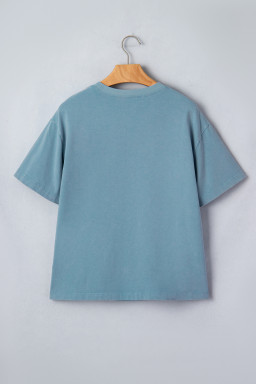 Stone Blue Camo GAME DAY Graphic T Shirt