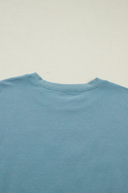 Stone Blue Camo GAME DAY Graphic T Shirt