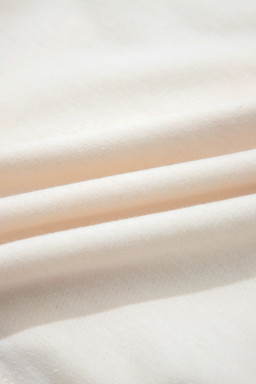 Jet Stream Floral Patched Raw Seam Big Flower Oversize Tee