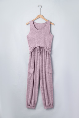 Orchid Bouquet Casual Tank Top Drawstring Jogger Pants 2pcs Outfit