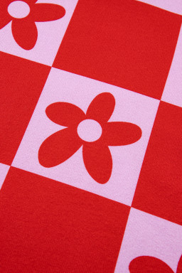 Red Dotted Heart Festive Valentine Blouse