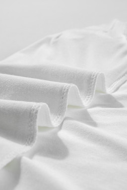 White Seamed Detail Contrast Lace Raglan Sleeve Tee