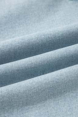 Beau Blue Frayed Cropped Straight Jeans