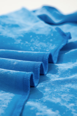 Blue Mineral Washed Oversized Tee