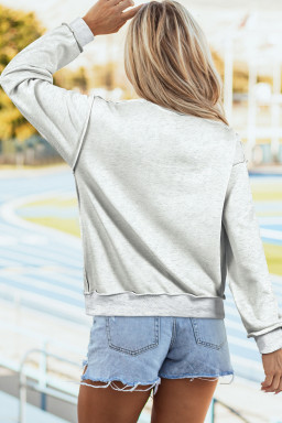 Light Grey SOUTHCAROLINA/ SC Double Side Printed Mock Neck Sweatshirt