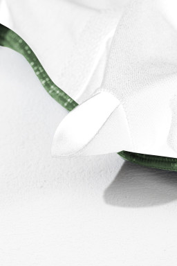 Mist Green Ruffled Short Sleeve Lace Trim V Neck One Piece Swim Dress