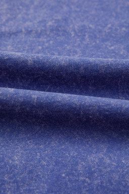 Blue Independence Day Star Printed Mineral Wash T Shirt