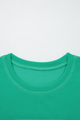 Mint Green Drop Shoulder Boxy Tee and Barrel Pants Set