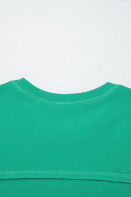 Mint Green Drop Shoulder Boxy Tee and Barrel Pants Set