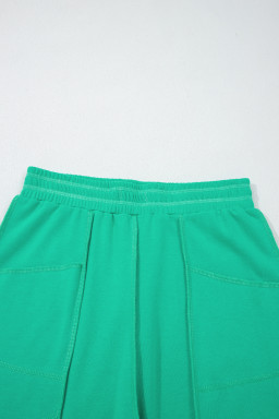 Mint Green Drop Shoulder Boxy Tee and Barrel Pants Set