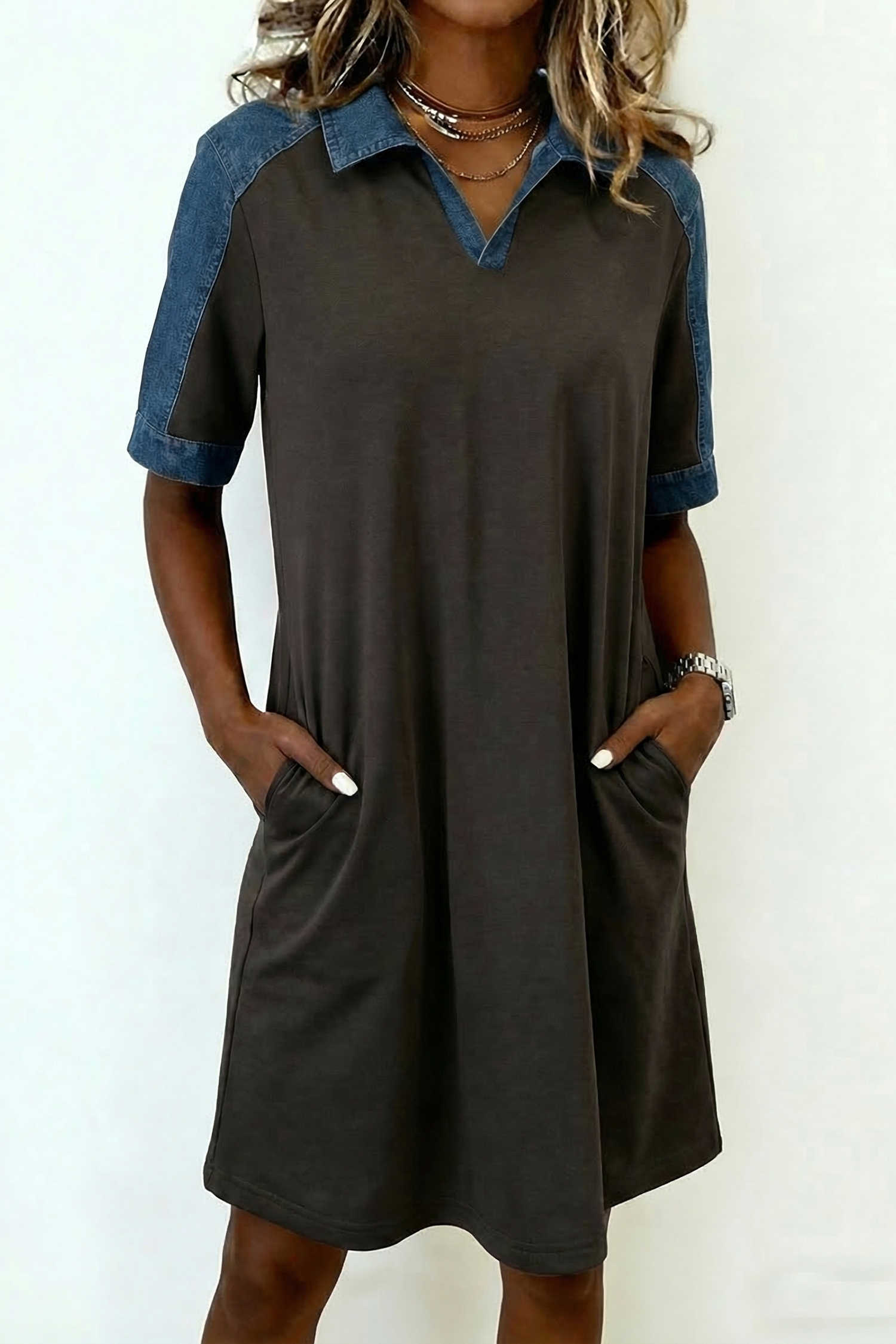 Carbon Grey T Shirt Dresses