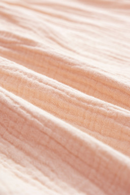 Parchment Crinkle Textured Polo Shirt and High Waist Shorts Set