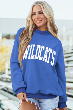 Dark Blue ARIZONA WILDCATS Reversible Printed Mock Neck Sweatshirt
