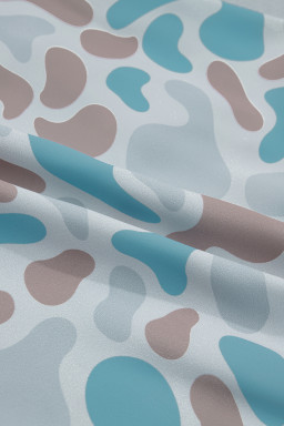 Multicolour Plus Size Camouflage Elastic Waist Athleisure Shorts