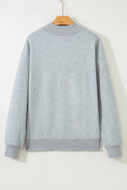 Gray TENNESSEE Mock Neck Pullover Sweatshirt