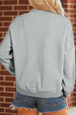 Gray TENNESSEE Mock Neck Pullover Sweatshirt