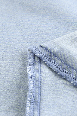Sky Blue Multi Pocketed Y2K Street Fashion Shift Jeans