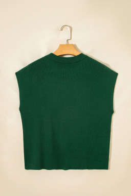 Blackish Green Horseshoe Graphic Western Short Sleeve Sweater