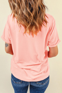 Pink Coquette Bow Soccer Game Day Graphic Tee
