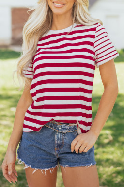 Red Stripe Tops & Tees