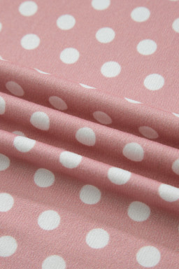 Pink Polka Dot Print Short Set
