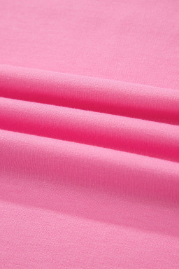 Sachet Pink V Neck Short Sleeve Top Drawstring Shorts 2pcs Set