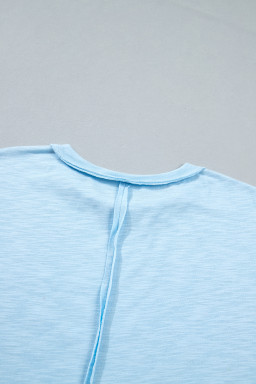 Mist Blue Western Mallard Oversized Tee