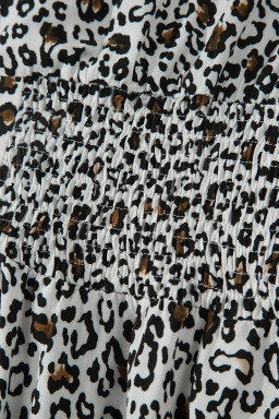 Beige Leopard Zip Front V Neck Cinched Waist Sleeveless Maxi Dress