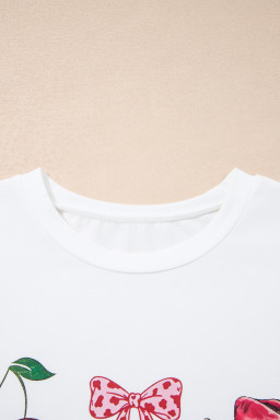 White Coquette Cowgirl Elements Printed Relaxed Tee