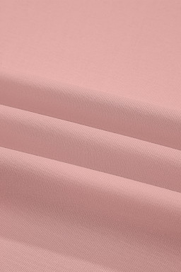 Pink Solid Color High Neck Oversize Tee