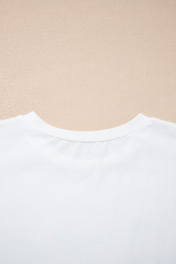 White Coquette Cowgirl Elements Printed Relaxed Tee