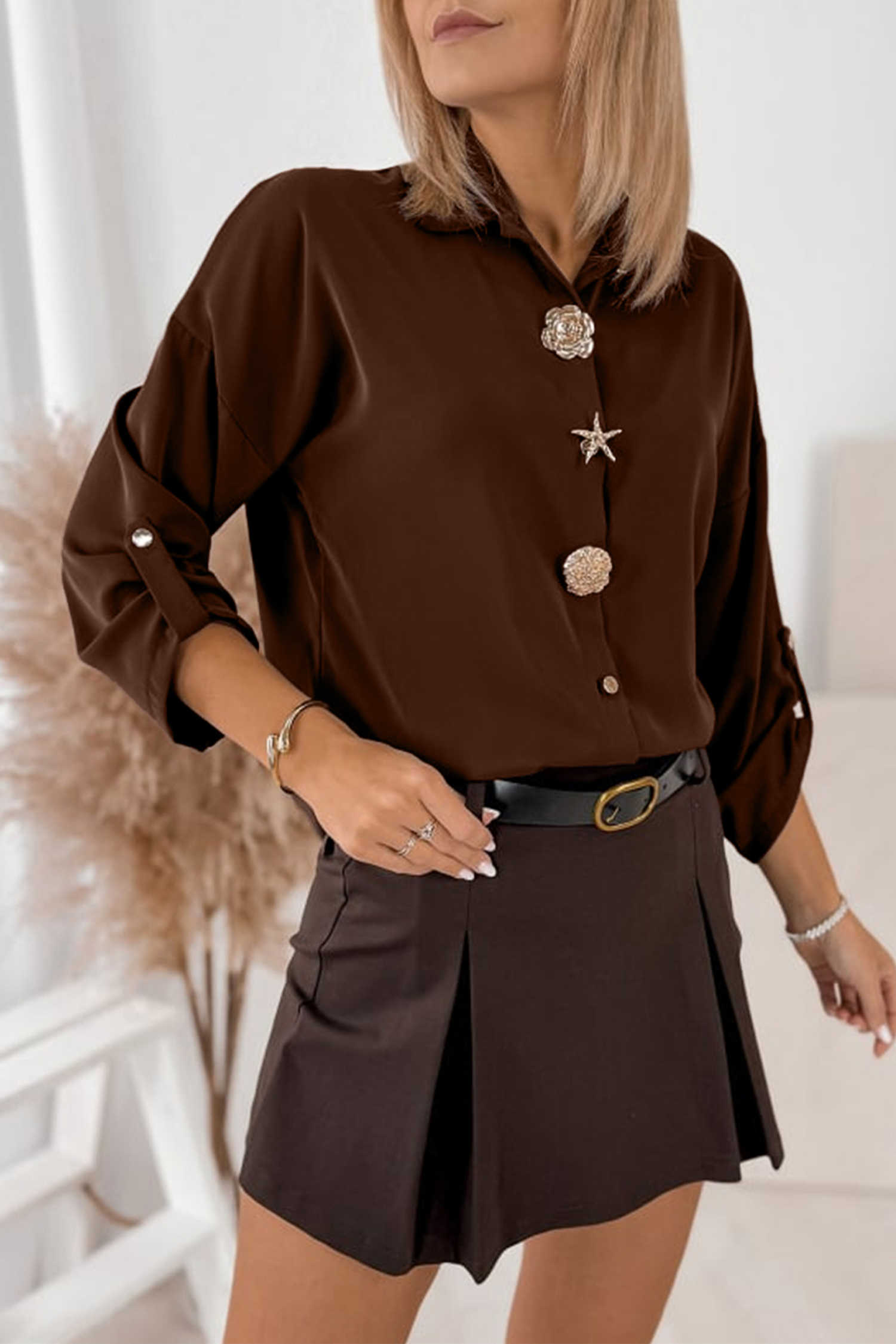 Coffee WILKINS BROWN SHIRT