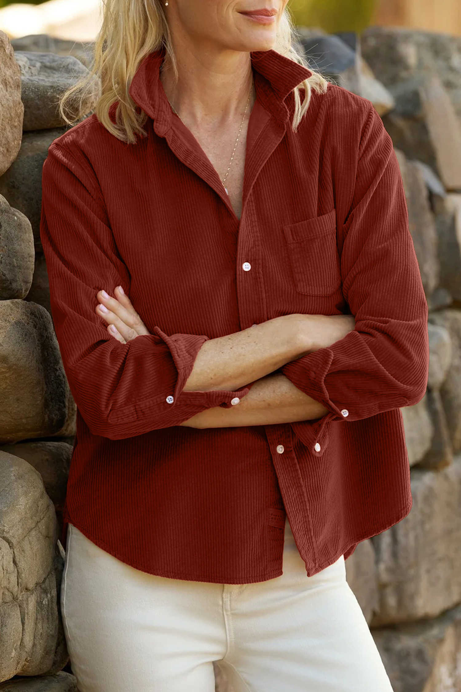 Clay Italian Corduroy Shirt