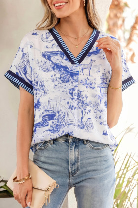 Blue Blouses & Shirts