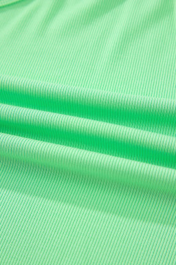 Green Slim Tank Top Elastic Waist Mini Skort 2pcs Outfit