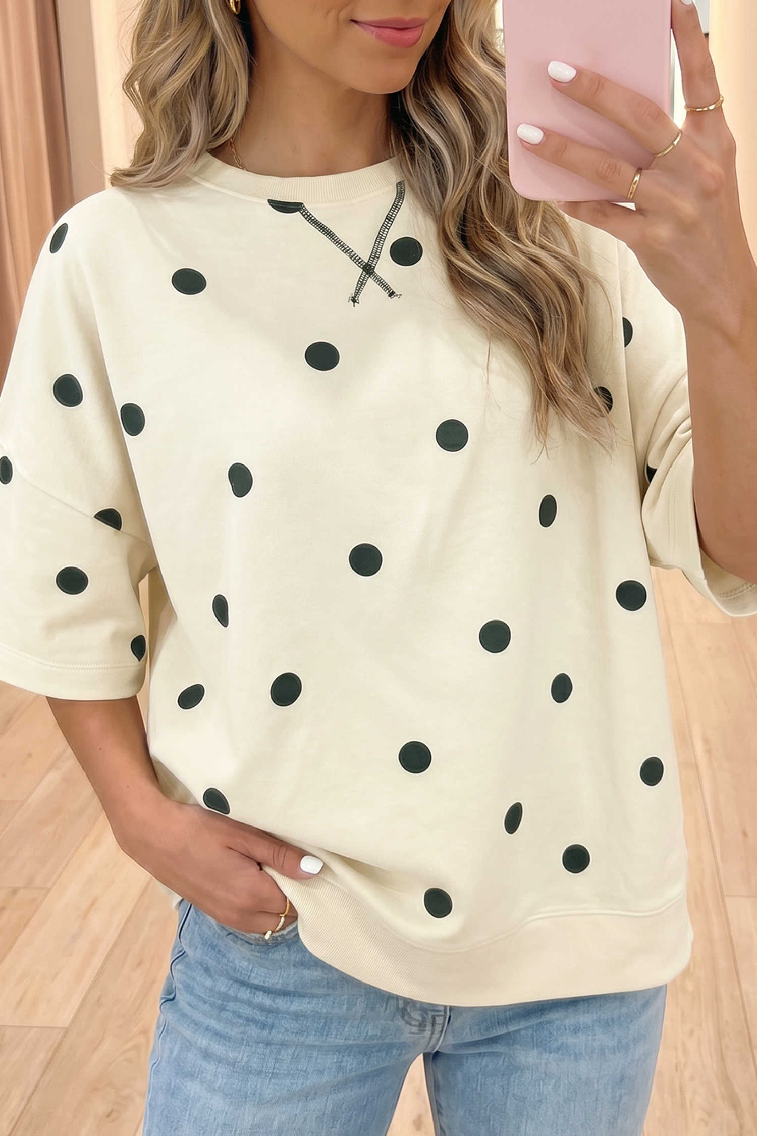 Beige Tops & Tees