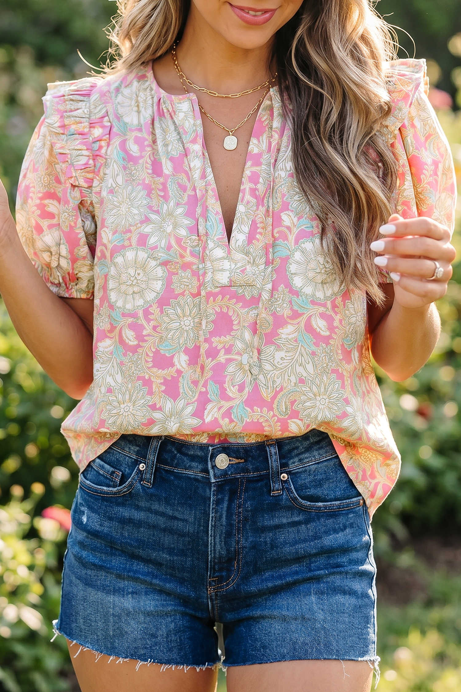 Pink Blouses & Shirts