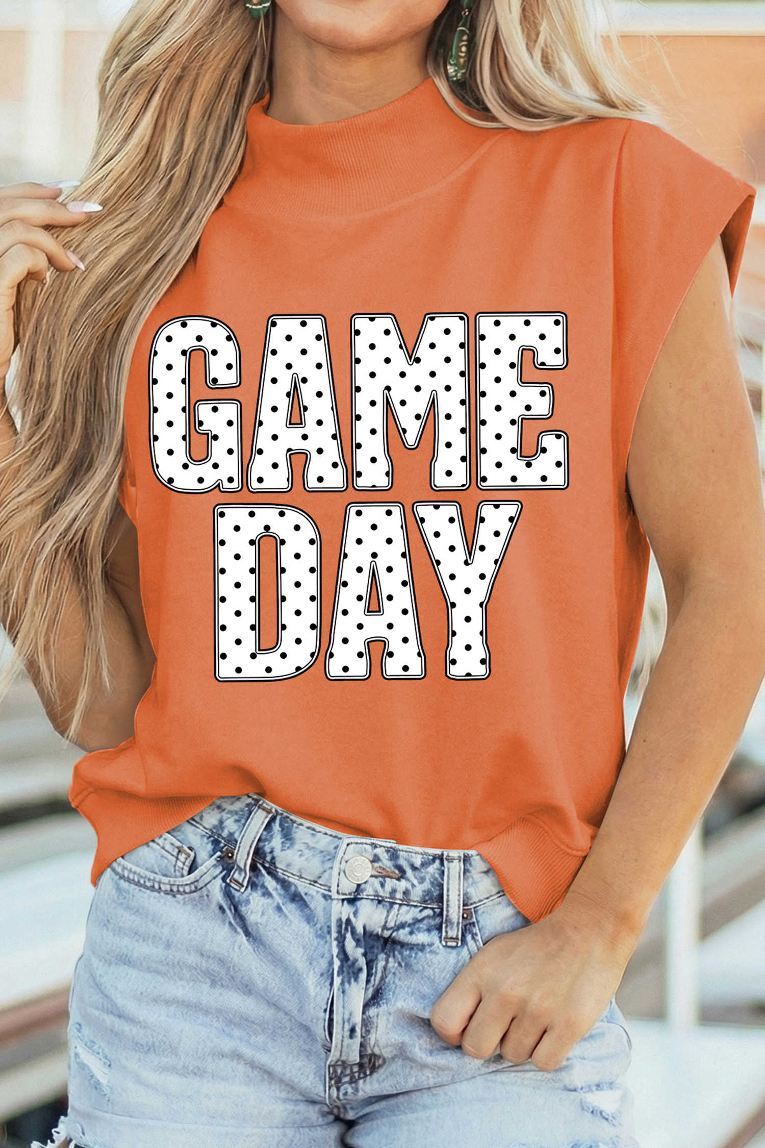 Orange Graphic Tees