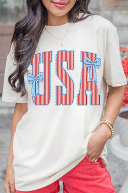 White Graphic Tees