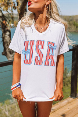 White Graphic Tees