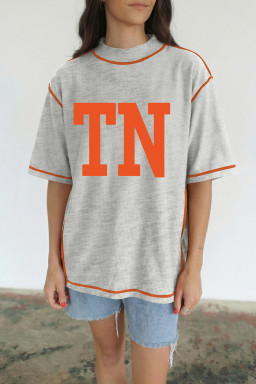 Light Grey Graphic Tees