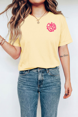 Yellow Cream Graphic Tees