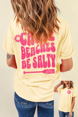 Yellow Cream Graphic Tees