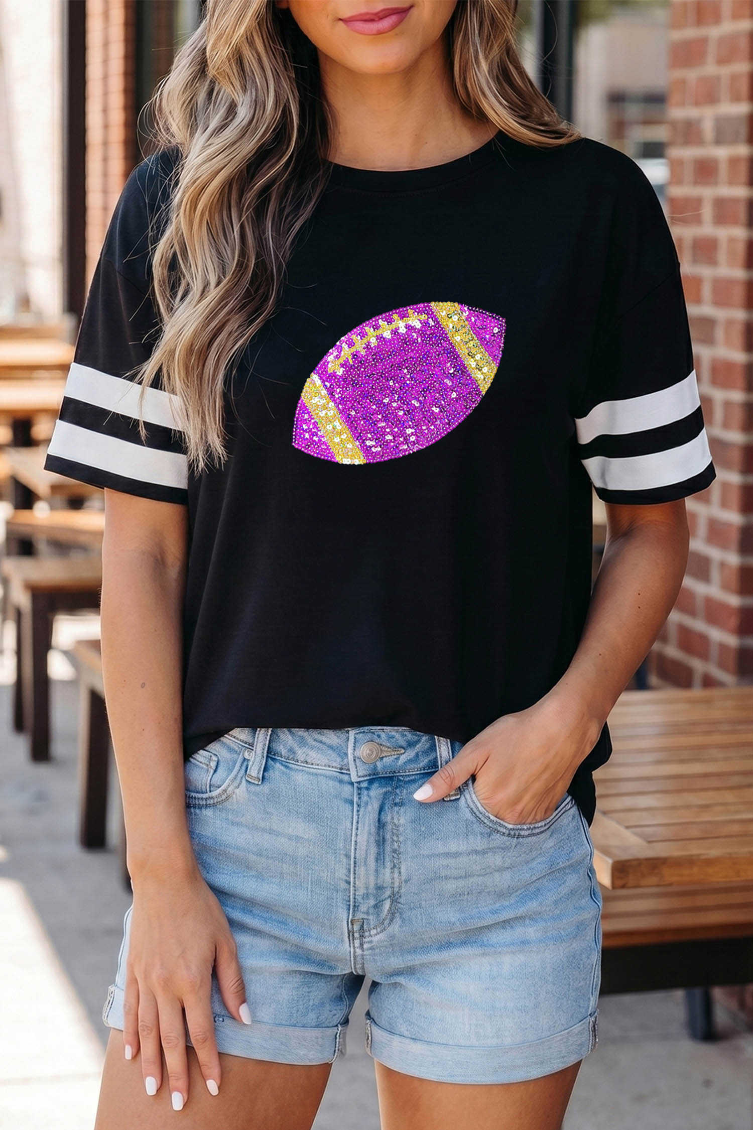 Black Graphic Tees