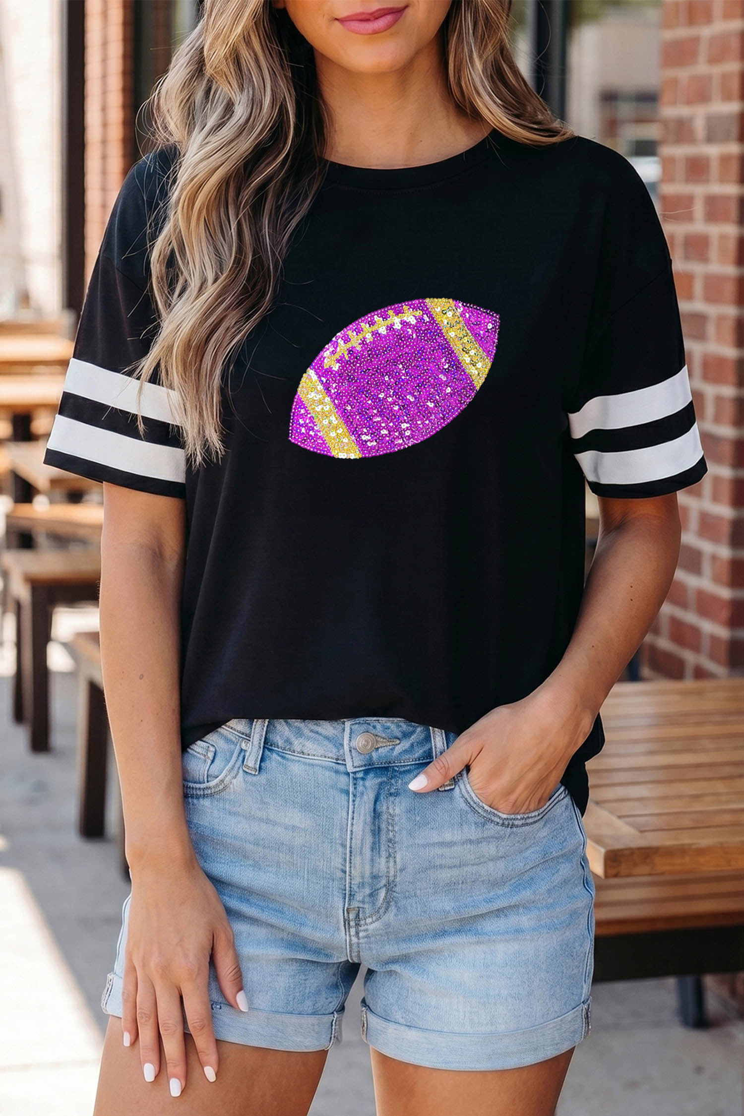 Black Graphic Tees