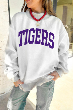 Light Grey Graphic Sweatshirts