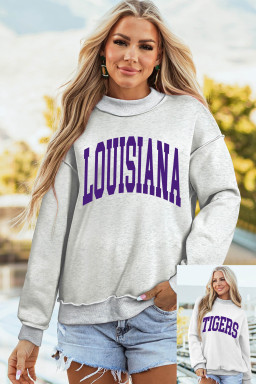 Light Grey Graphic Sweatshirts