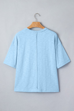 Mist Blue Western Mallard Oversized Tee