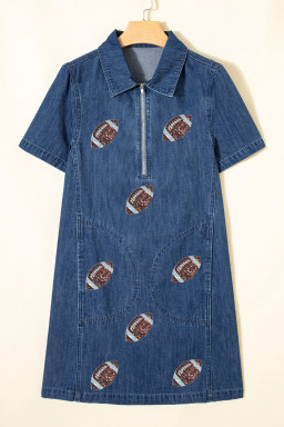 Blue Graphic Dresses