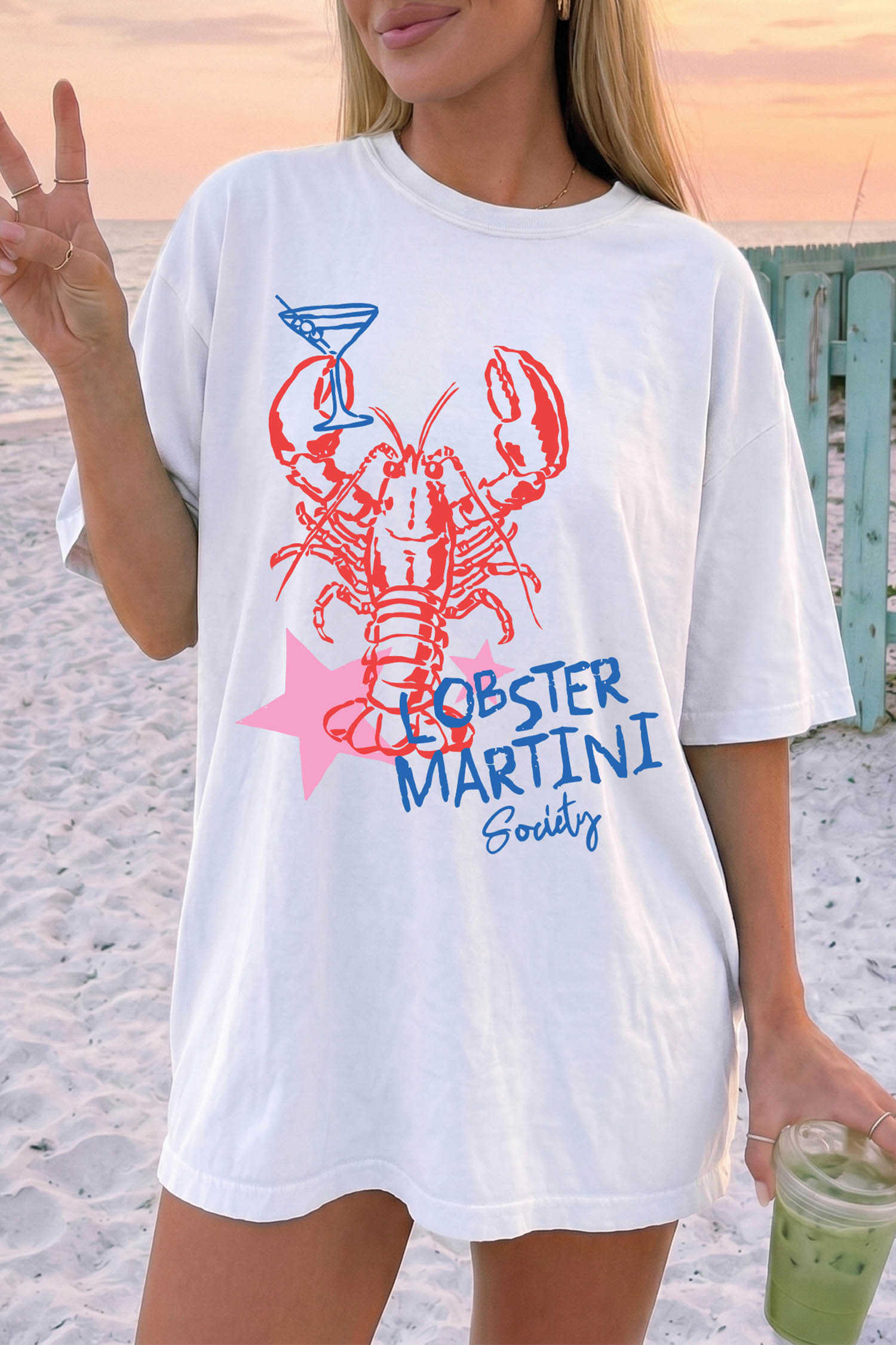 White Graphic Tees